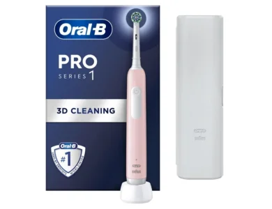 Oral-B Pro Series 1 Electric Toothbrush with Travel Case Ηλεκτρική Οδοντόβουρτσα Ροζ με Θήκη Ταξιδίου, 1τεμ