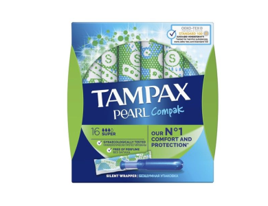 TAMPAX Compak Pearl Super 16τμχ
