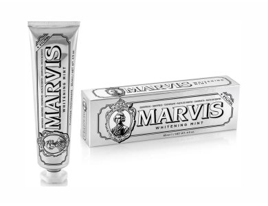 Marvis Whitening Mint Toothpaste +Xylitol, Λευκαντική Οδοντόκρεμα με Ξυλιτόλη και Ευχάριστη Γεύση Μέντας, 85ml