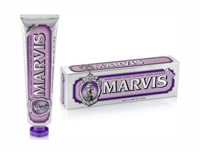 Marvis Jasmin Mint +Xylitol Toothpaste, Οδοντόκρεμα με Ξυλιτόλη και Ευχάριστη Γεύση Γιασεμιού & Μέντας, 85ml