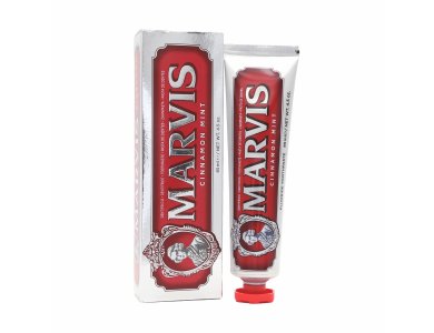 Marvis Cinnamon Mint +Xylitol Toothpaste, Οδοντόκρεμα με Ξυλιτόλη και Ευχάριστη Γεύση Κανέλας & Μέντας, 85ml