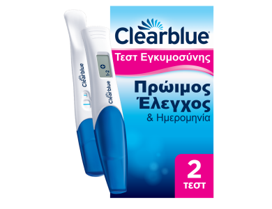 Clearblue Combo Pack, Τεστ Εγκυμοσύνης Πρώιμος Έλεγχος & Ημερομηνία, 2τμχ