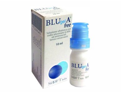 Sooft Italia Blugel A Free Eye Drops, Οφθαλμικές Σταγόνες με Υαλουρονικό Οξύ, 10ml