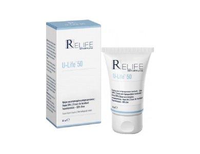 Menarini ReLife U-Life 50 Immediate Long Lasting Hydration Cream, 24ωρη Ενυδατική Κρέμα Χεριών, 30ml