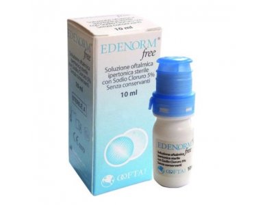 Medcon Edenorm  Free 5%, Υπέρτονο Οφθαλμικό Λιπαντικό Διάλυμα, 10ml
