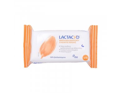 LACTACYD WIPES (TRAY 15PCS)