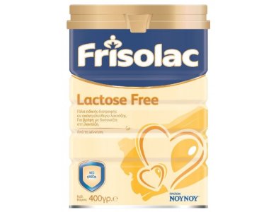 ΝΟΥΝΟΥ Frisolac Lactose Free 0m+, Γάλα σε Σκόνη Χωρίς Λακτόζη, από τη γέννηση, 400gr