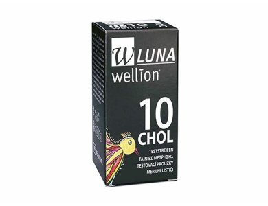Wellion Luna Duo Cholesterol 10strips, Ταινίες Στιγμιαίας Μέτρησης Χοληστερόλης, 10τμχ